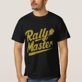 Camiseta Rally master retro dorado pickleball