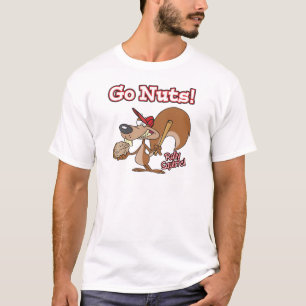 Camiseta rally squirrel se vuelve loco personalizado de béi