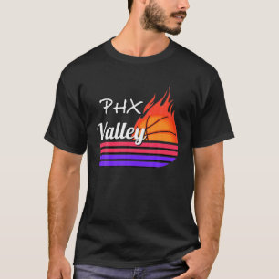 Camiseta Rally Valley Oop PHX Flaming Basketball Retro