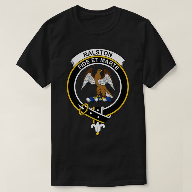 Camiseta Ralston Escudo Tartan Clan Scottish Clan (Diseño del anverso)