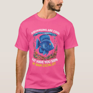 Camiseta Ram Cichlid Pish Lover Acuario de Agua Dulce Fish 