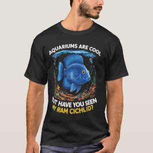 Camiseta Ram Cichlid Pish Lover Acuario de Agua Dulce Fish