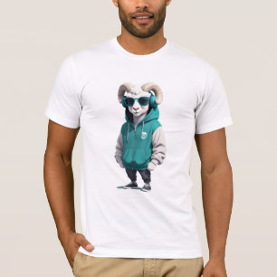 Camiseta Ram Con Hoodie Funny Carácter Animal De Guay