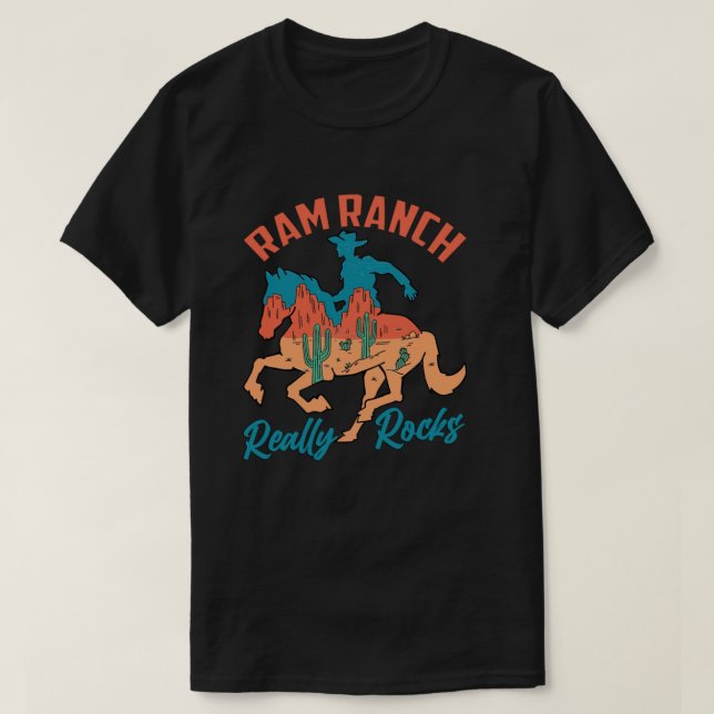 Camiseta Ram Ranch realmente Rocks, Ram Ranch, Ram Ranch Ly (Diseño del anverso)