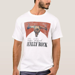 Camiseta Ram Ranch Rock Bull Skull Western Country M