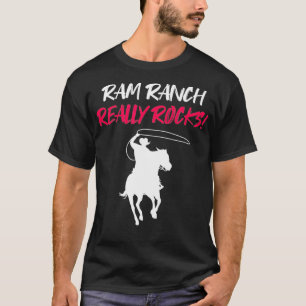Camiseta Ram Ranch Rockea Realmente Caballo Caballo Montand