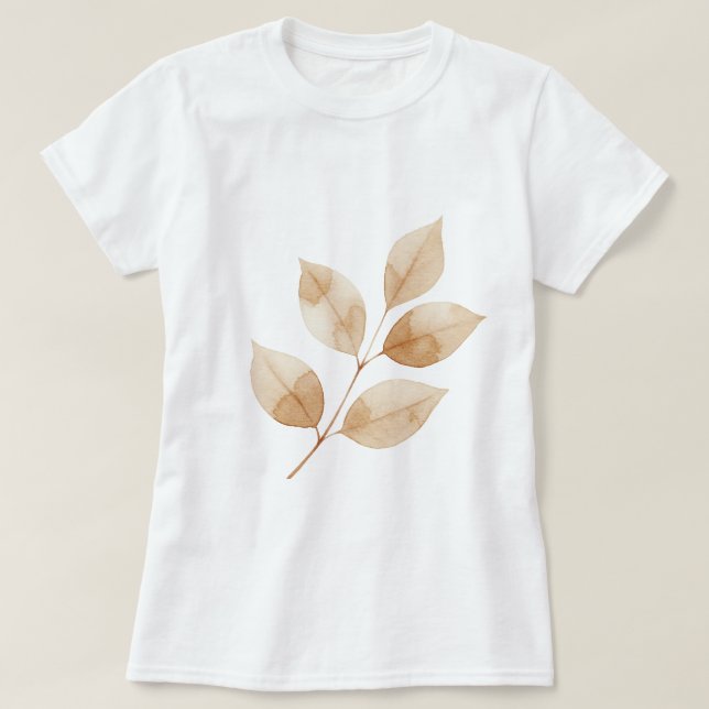 Camiseta Rama con hojas (Diseño del anverso)