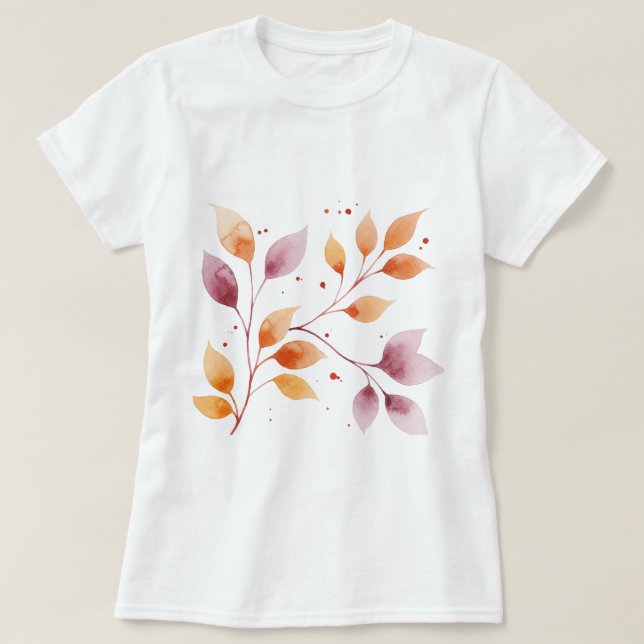 Camiseta Rama con hojas (Diseño del anverso)