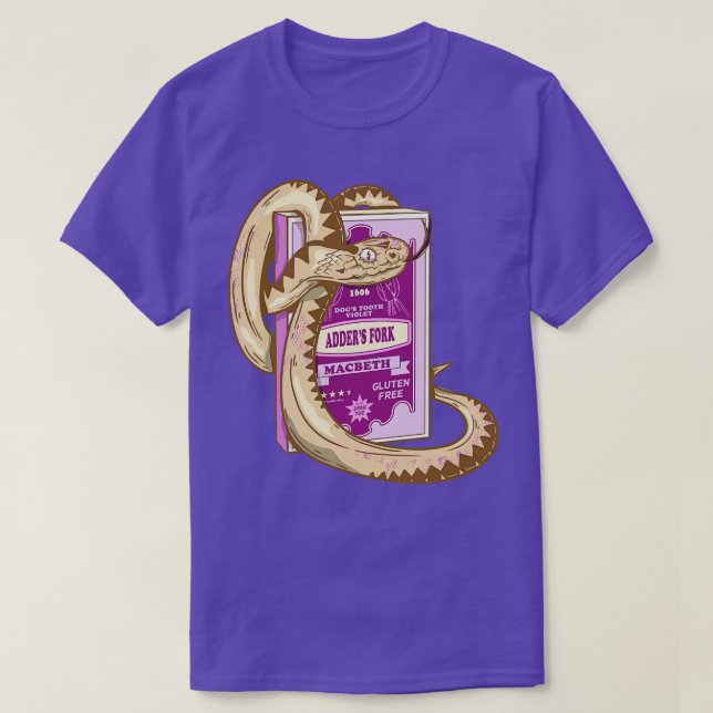Camiseta Rama de Adders Macbeth Shakespeare (Diseño del anverso)