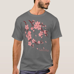 Camiseta Rama de árbol Sakura cerezo florece japonés