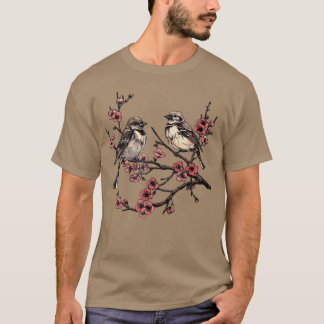 Camiseta Rama de aves Aves Vigila la cosecha