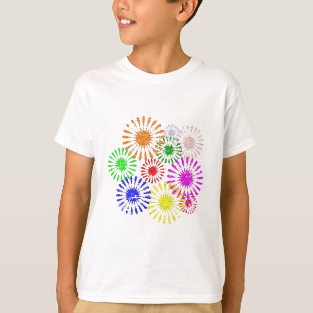 Camiseta Rama de flores estropeada (Anverso)
