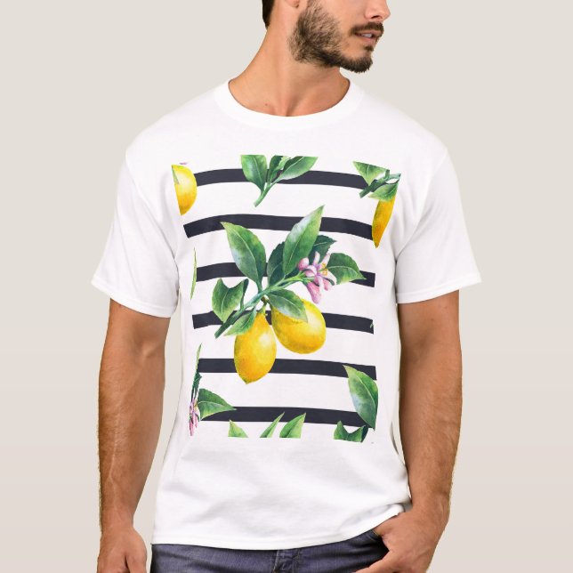 Camiseta Rama de limón: Citrus Watercolor Bliss (Anverso)