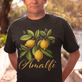Camiseta Rama de limón de la costa de Amalfi Elegante itali