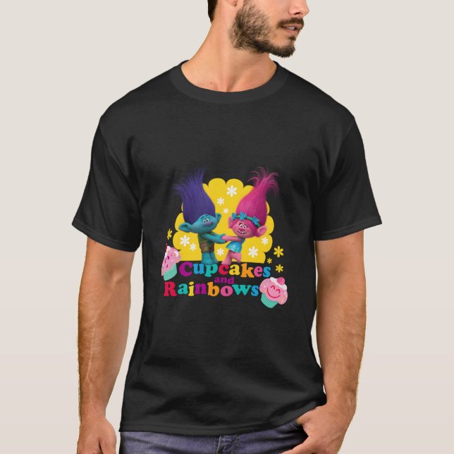 Camiseta Rama De Trolls Y Cupcakes (Anverso)