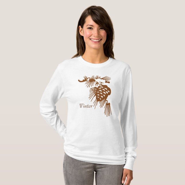 Camiseta - Rama de vino de invierno (Anverso completo)