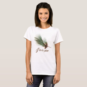 Camiseta Rama y conos de pino