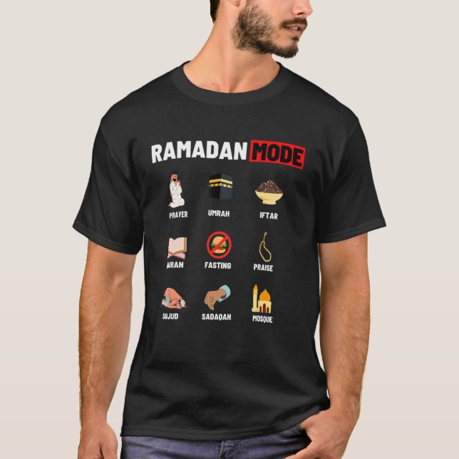 Camiseta Ramadán 2022 Ramadán musulmán Eid Mubarak (Anverso)