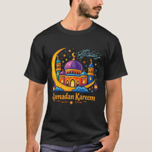 Camiseta Ramadán Kareem Colorido Arte Islámico de la Mezqui
