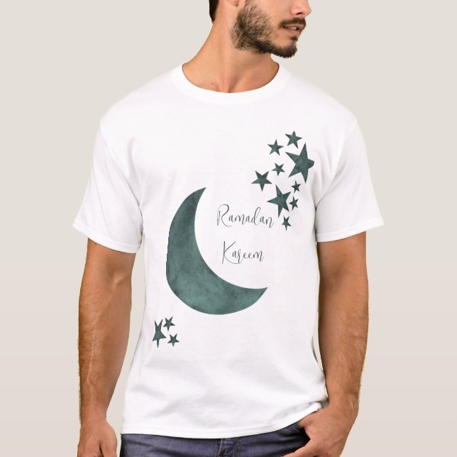Camiseta Ramadan Kareem Crescent Islam mubarak estrellas (Anverso)