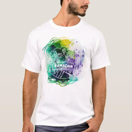 Camiseta RAMADAN KAREEM en abstracto acuarela