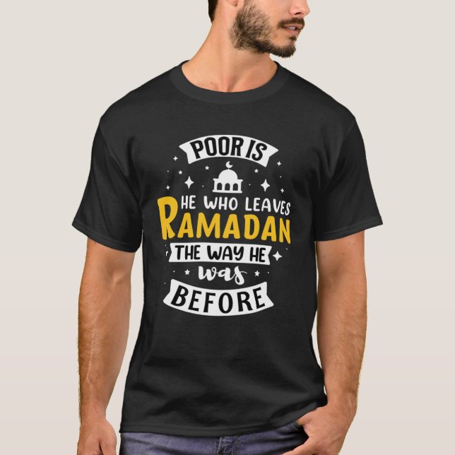 Camiseta Ramadan Kareem Fasting  For Muslim Islamic  Idea   (Anverso)
