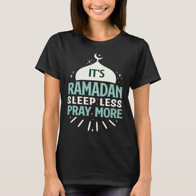 Camiseta Ramadan Kareem Fasting  For Muslim Islamic  Idea (Anverso)