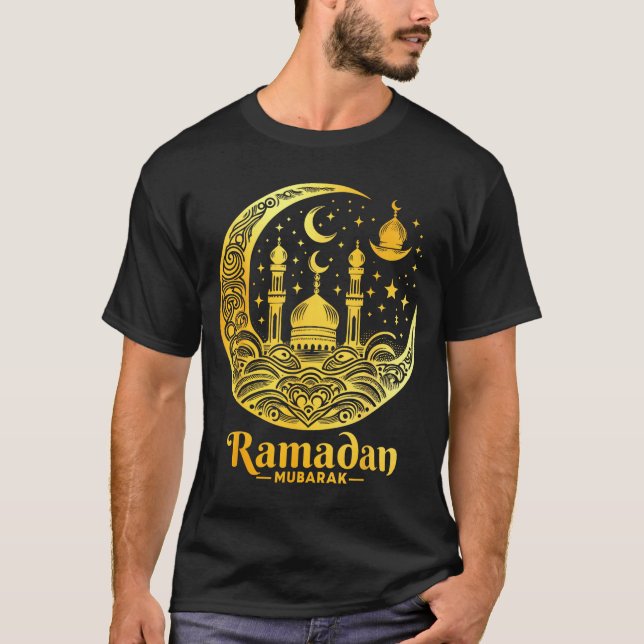 Camiseta Ramadán Kareem Feliz Ayuno Ramadán Mubarak Islam (Anverso)