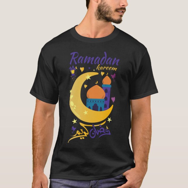 Camiseta Ramadan Kareem para los niños hombres mujeres feli (Anverso)
