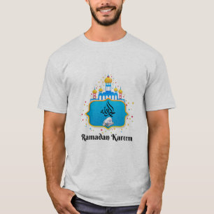 Camiseta Ramadán Karemm en árabe y Eid Mubarak