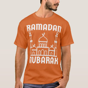 Camiseta Ramadan Mubarak Mezquita Musulmana de Ayuno Islámi
