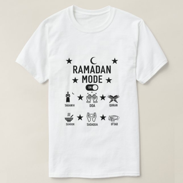 Camiseta Ramadan Mubarak Shirt (Diseño del anverso)