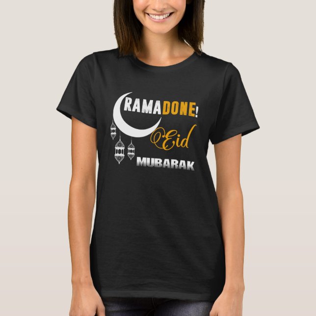 Camiseta Ramadán Ramadone EID Mubarak Ramadan Árabe Musulmá (Anverso)