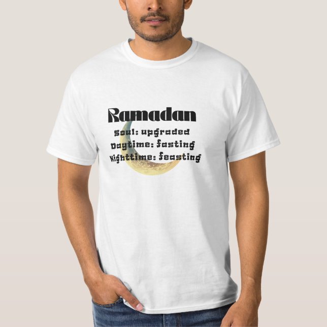 Camiseta Ramadán Sustantivo Día Ayuno Noche Fiesta (Anverso)