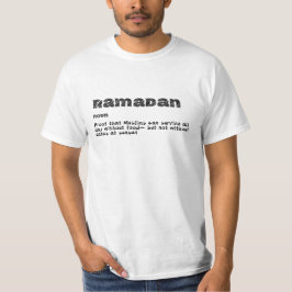 Camiseta Ramadán Sustantivo Fechas Al Atardecer Humor