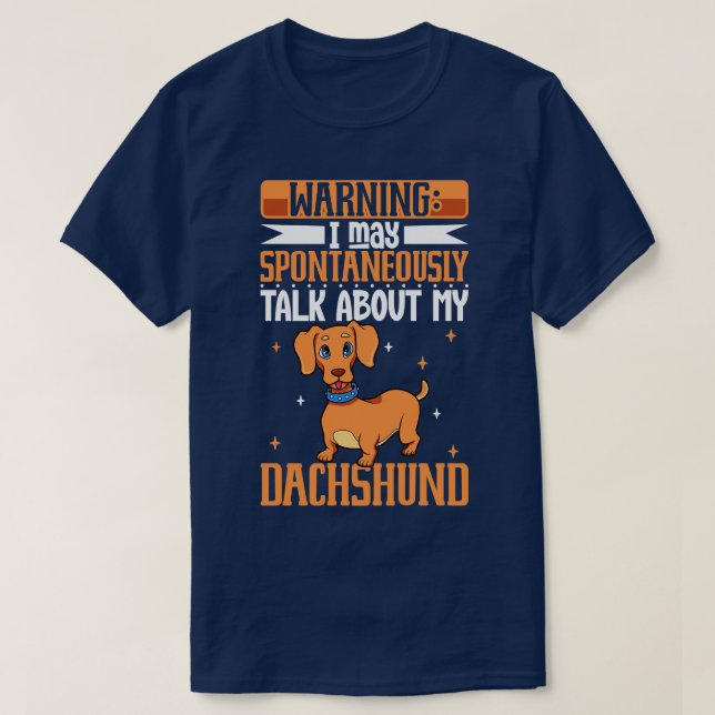 Camiseta Ramante de Dachshund (Diseño del anverso)