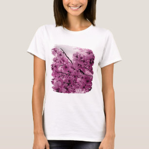 Camiseta Ramas de cerezo ornamentales Purple Estilizado