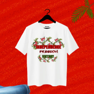 Camiseta Ramas de Viburnum con diseño de texto