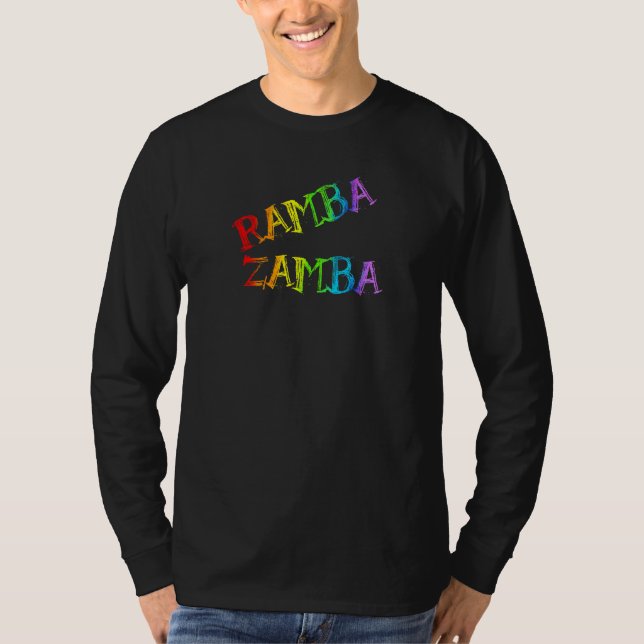 Camiseta Ramba Zamba  words that almost nobody knows more a (Anverso)
