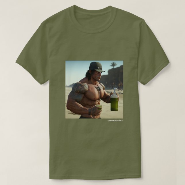 Camiseta Rambo divertida (Diseño del anverso)