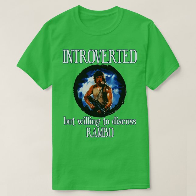 CAMISETA RAMBO INTROVERTIDO (Diseño del anverso)