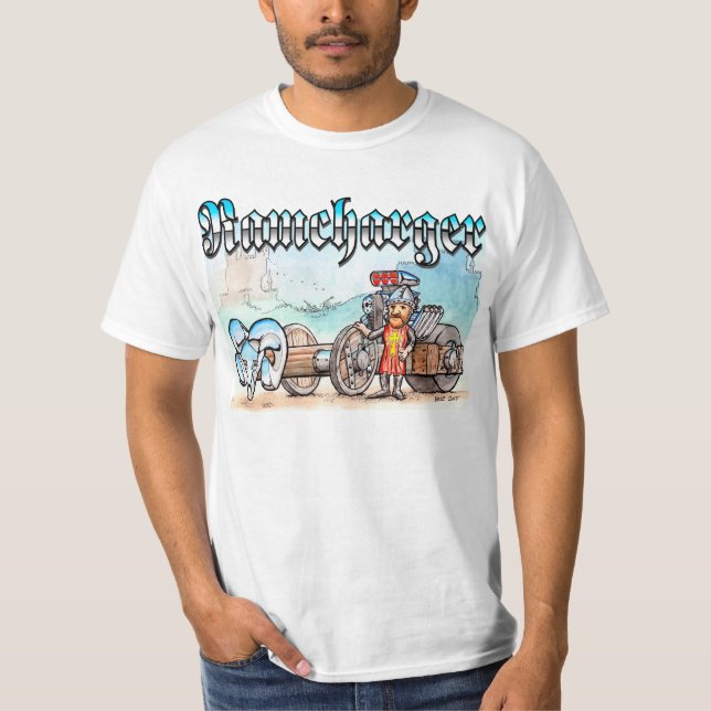 Camiseta Ramcharger - dibujo animado medieval del cerco (Anverso)