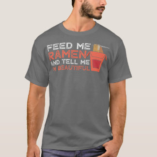 Camiseta Ramen Alimentando Hermoso Fideo Gracioso