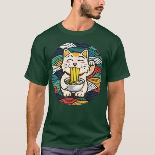 Camiseta Ramen And Cats, Japanese Anime For Men Women, Retr