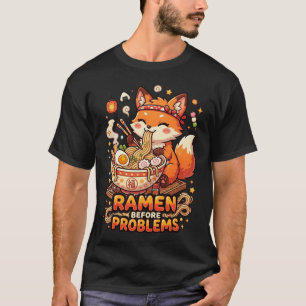 Camiseta Ramen Antes de Problemas Lindo Ramen Kawaii Amante
