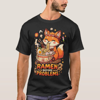 Camiseta Ramen Antes de Problemas Lindo Ramen Kawaii Amante