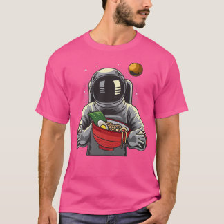 Camiseta Ramen Astronaut Japanese Anime Kawaii Girls 