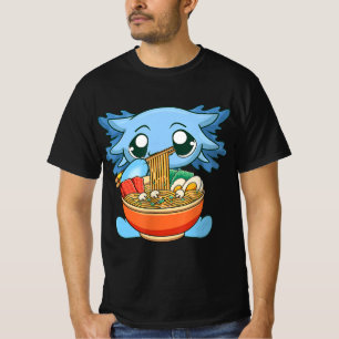 Camiseta Ramen Axolotl Kawaii Anime Chica de regalo de comi
