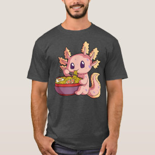 Camiseta Ramen Axolotl Kawaii Anime Chica de regalo de comi