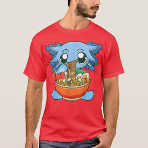 Camiseta Ramen Axolotl Kawaii Anime Chica de regalo de comi